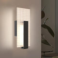 Hyunbae Modern LED Wall Sconces Up and Down Wall Mount Light Black, 3000K Indoor Light Fixtures with Frosted Glass Bathroom Vanity Lights Dimmable Lighting Lamp for Home Stairway Hallway Bedoom