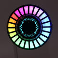 Interior Car Lights, 2PCS Magnetic RGB Rhythm Ambient Lamp, 32 Bits Color Changing, App Control, Music LED Rhythm Light for Car Home