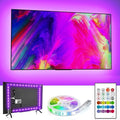 BASON LIGHTING TV LED Backlight，LED Light for TV with Remote Control, 4096 DIY Colors Led Strip Lights for 32-58 Inch TV, Gaming and Home Decor, USB Powered, Easy to Install.