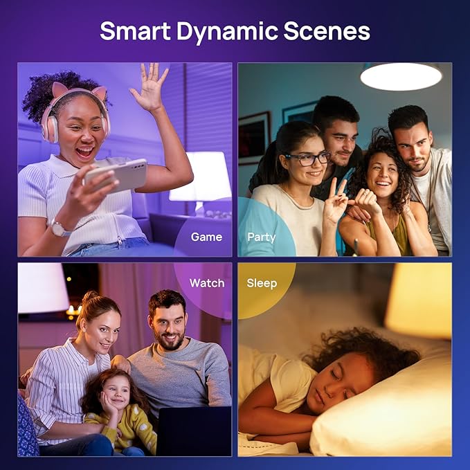 Consciot Smart Light Bulbs, A19 Color Changing Smart Bulbs, 800 Lumens 60W Equivalent, Works with Apple Home, Alexa, Google Home & SmartThings, Dimmable LED, 2-Pack