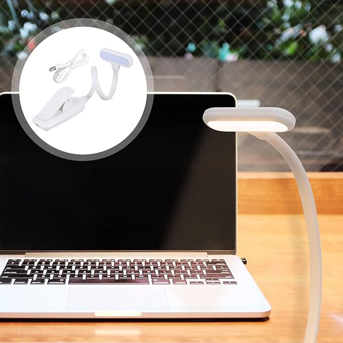 Adjustable LED Touch Desk Lamp with Clamp Base Eye Protection Reading Light for Bedroom and Study Compact and Portable Bedside Lamp for Home Office Use
