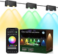 Brizled Smart Fence Lights, RGBCW Outdoor Deck Lights APP & Voice Controlled, Color-Changing Fence Lighting Music Sync Smart Outdoor Light IP65 Waterproof for Christmas Halloween Easter Lighting Decor