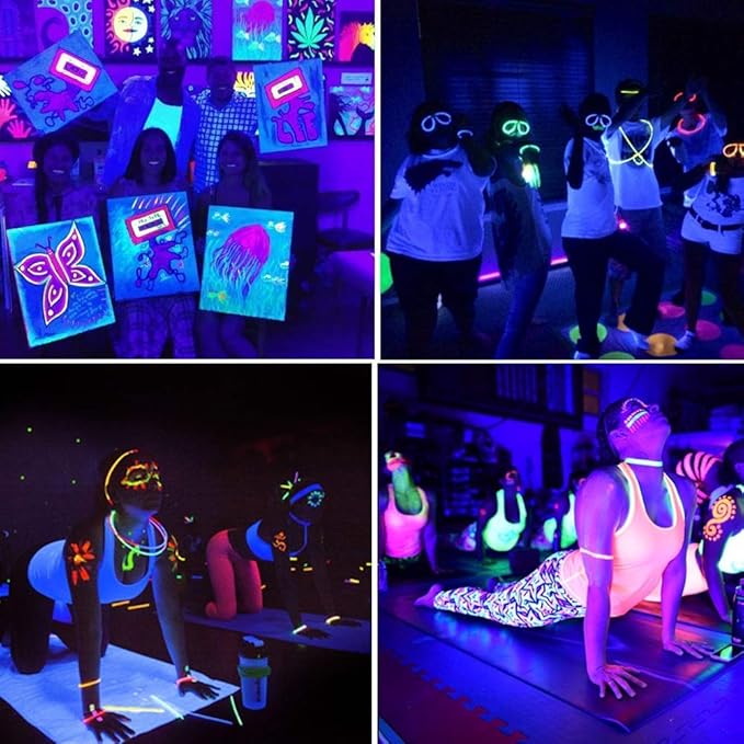 Ontesik 50ft LED Black Light Strip kit, 12V LED UV Blacklight, 900 LED Suitable for Family bedrooms, Party, Halloween, Dark Parties, Game Rooms, murals, Curing Tables, not Waterproof