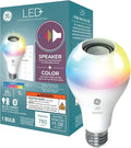 GE LED+ Color Changing Speaker LED Light Bulb with Remote, Daylight and Multicolor, A21 Standard Bulb (1 Pack)