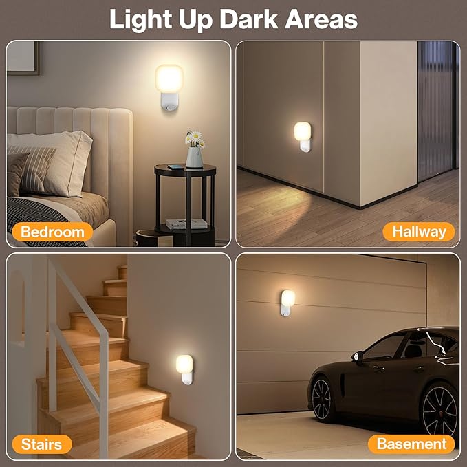 Rechargeable Motion Sensor Wall Light, Magnetic Wireless Closet Light with Remote, Adjustable Lighting & Swivels, Wall Sconce Battery Operated, Motion Sensor Light for Porch Hallway Garage Stairs