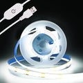 COB LED Strip Light 5V USB Tape 320LED/m Dimmable LED Strip Light USB TV Backlight Flexible Under Cabinet Tape Light for Bedroom,Kitchen,Home DIY Lighting (6500K, 3.28FT)