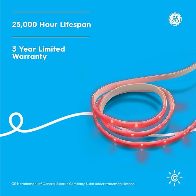 GE Cync Direct Connect LED Smart Light Strip Extension, Color Changing Strip Light, 40 Inch Extension ONLY