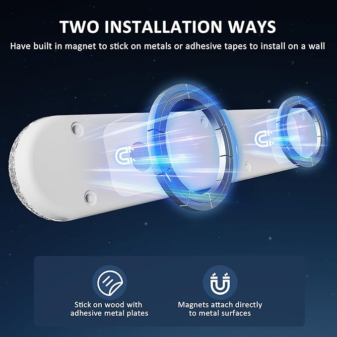 Under Cabinet Lighting Motion Sensor, Rechargeable Closet Lights Battery Operated, Wireless Dimmable LED Light Bars for Kitchen, Stairs, Pantry