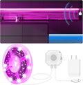 MATICOD Motion Sensor LED Strip Lights Indoor, Plug-in RGB Under Bed Lights for Bedroom, Under Cabinet With APP Control for Kitchen, Closet, Stair Night Light, 16.4ft