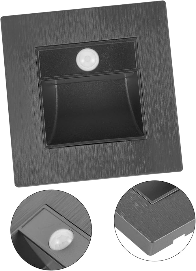 Motion Sensor Led Step Light Warm Indoor Recessed Lighting for Stairs and Aisles and Eye-Friendly Design for Safe Nighttime Navigation