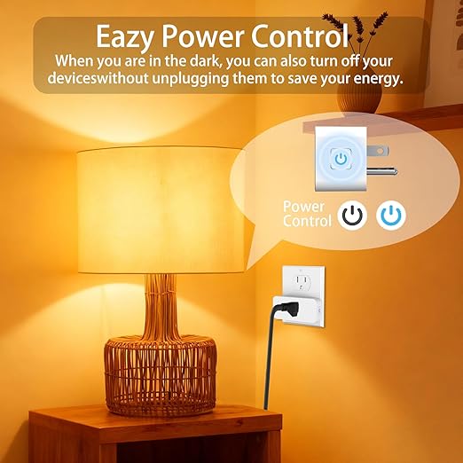 Pro Series Energy Monitoring Smart Plug Mini 15A, Smart Home Wi-Fi Outlet Compatible with Alexa, Google Home, No Hub Required, FCC & ETL Certified, 2.4G WiFi Only, 1-Pack