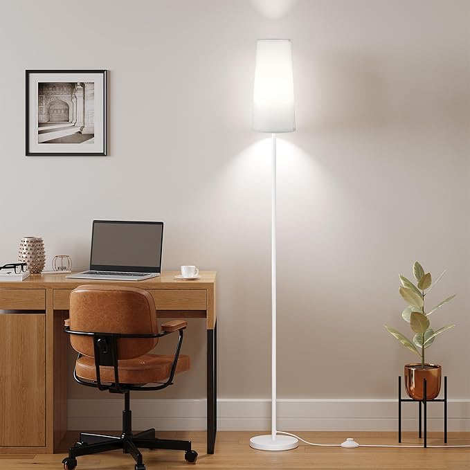 SUNMORY Floor Lamps for Living Room/Bedroom/Office, Standing Lamp with LED Bulb, 3 Color Temperature Tall Lamp, Suitable for Modern/Boho/Farmhouse and Other Home Decor Styles