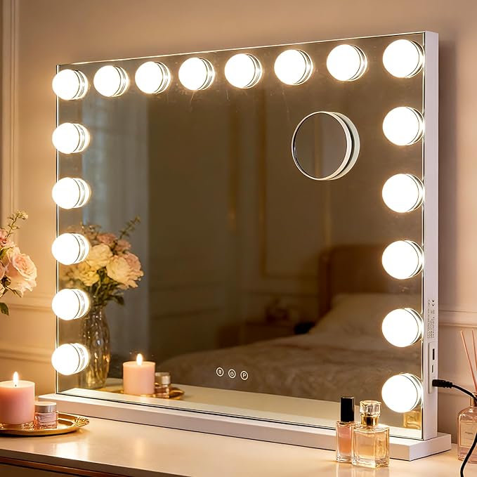 M MIVONDA Hollywood Vanity Mirror with 18 Dimmable Bulbs