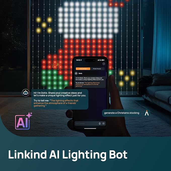 Linkind Smart Light Bulbs & Smart Curtain Lights HC5C