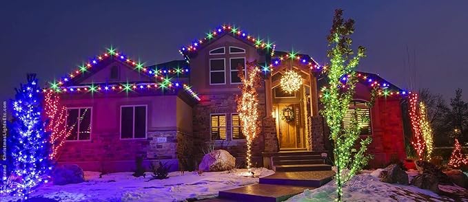 WYZworks 3312LEDs 300ft LED Outside Rope Lights, Outdoor ETL Certified Waterproof Permanent 360 Degree Light Emitting, Flexible Tube, Connectable, Christmas Palm Tree Exterior Landscape, Colorful