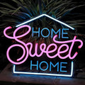 Home Sweet LED Neon Sign for Wall Decor USB Adjustable Brightness Living Room Bars Barbers Pub Wedding Party Salon Club Gatherings Gaming Room Man Cave Halloween Christmas Birthday Art Wall Decor