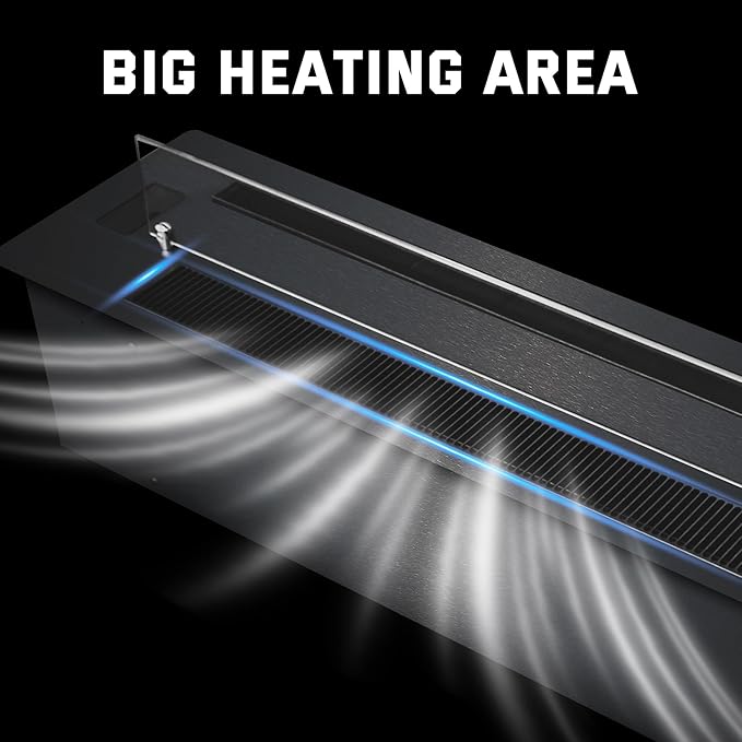 78.7" 3D Water Vapor Electric Fireplace Heater - Humidifier Function,Smart APP/Remote Control,Colorful Realistic Flame, Decorative Steam Atomizing Fireplace for Home, Office, Hotel & Restaurant