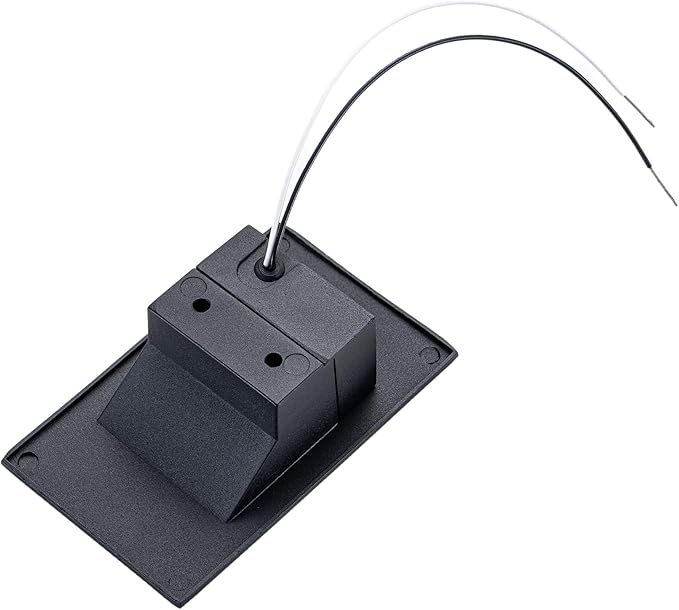 Indoor Stair Lights Outdoor LED Step Light 12V Low Voltage Lights for Steps, 4W 3000K Warm White IP66 Waterproof Deck Stairway Lighting, Vertical, Black,12-Pack