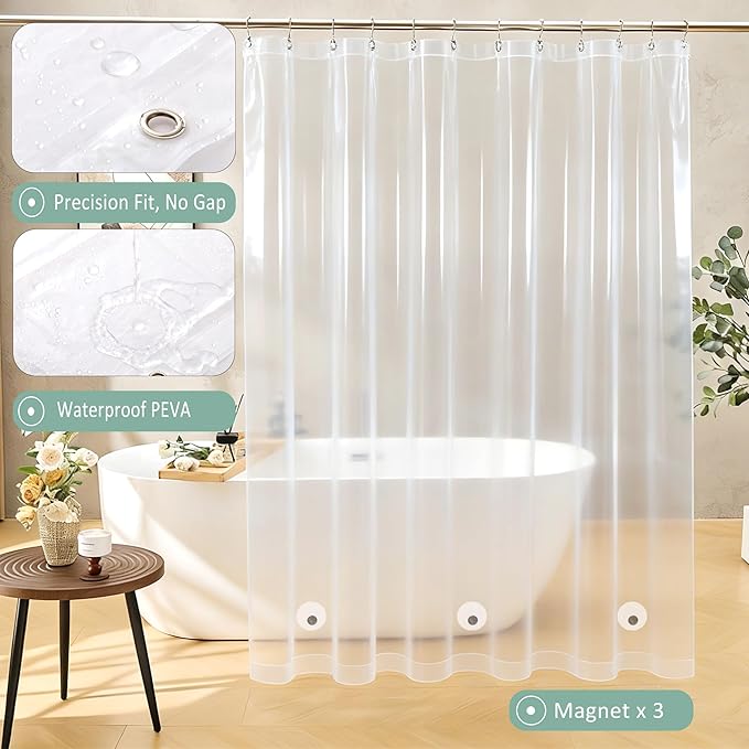 Bathroom Accessories Set-23Pcs Set, Complete Bathroom Essentials, Bathroom Set with Shower Curtain and Liner Sets, Trash Can, Soap Dispenser,Modern Bathroom (White, Bath Set+Shower Curtain&Liner Set)