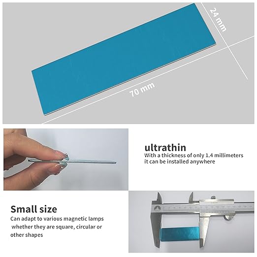 Under Cabinet Lights Magnetic Sticky Under Cabinet Light Replacement Magnetic Strip Under Cabinet Magnetic Strips Magnetic Strips for Lights（Nonmagnet）