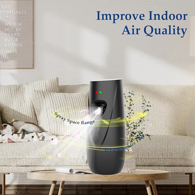 Automatic Air Freshener Spray Dispenser Free Standing or Wall Mounted Automatic Aerosol Spray Dispenser for Home, Indoor, Bathrooms, Offices, Hotels and Commercial Places (B-03)