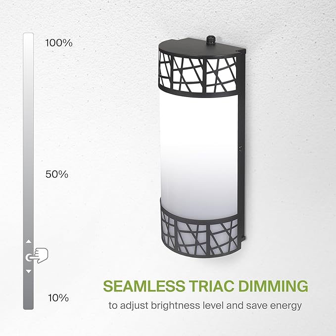ASD 12 Inch LED Indoor Wall Sconce - Matte Black Modern Dimmable 15W 2700K-5000K Adjustable Wall Mounted Light Fixtures, Wall Lights for Bedroom, Bathroom, Living Room, Hallway Decor - ETL 4 Pack