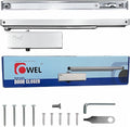 OWEL - Automatic Adjustable Door Closer for Residential/Commercial use, Heavy Duty with Slim Look and Easy Installation (Sleek & Heavy Duty VE300)