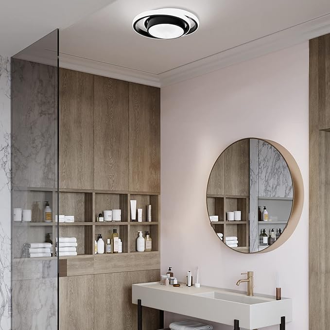 Motion Sensor LED Ceiling Light Indoor, 36W Cool White Mount Motion Activated Light Fixture Modern Flush Mount Ceiling lamp for Closet Laundry Bathroom Hallway Stair Porch Basement. (Round)