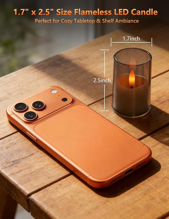 Rechargeable Small Tea Light Candles, Acrylic Votive Flameless Candles 1.7" x2.5"with Remote Control and Timer, Flickering Warm LED Light, Safe for Home, Parties, and Holidays (Set of 6, Gray)