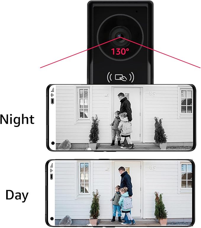 1080p Video Doorbell intercom withMonitor System, WiFi Video Intercom 1080FHD Metal Camera, 7 inch Two Monitor with32GB Card, Tuya APP, Two-Way Audio,Detection, Unlock for Single-Family Home