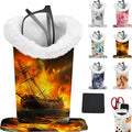 Eyeglasses Holder with Soft Furry Lining and Magnetic Base, Storage Organizer Holder Case for Nightstand