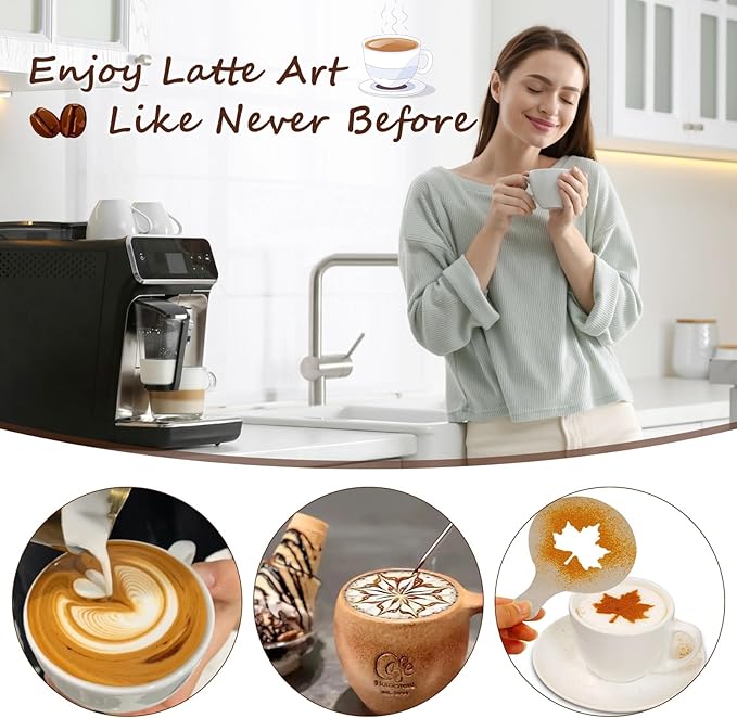 Y-Step 58mm Espresso Accessories Kit 25 PCS, Espresso Tamper Kit Coffee Tamper Set, 58mm Espresso Tamper with Spring Loaded Calibrated, Espresso Puck Screen, Dosing Funnel, WDT Tool, Latte Art Kit
