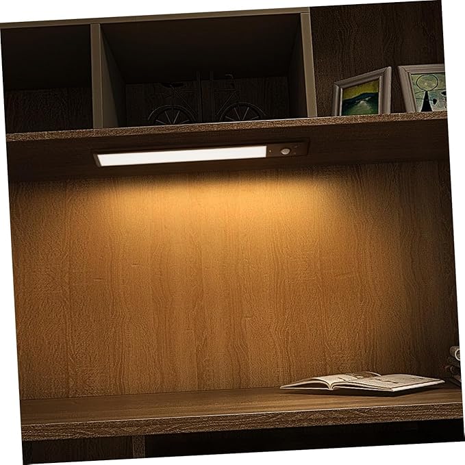 Smart Under Cabinet Lights Motion Sensor 4 Led Strips Kitchen Reading Lights Motion Activated Black