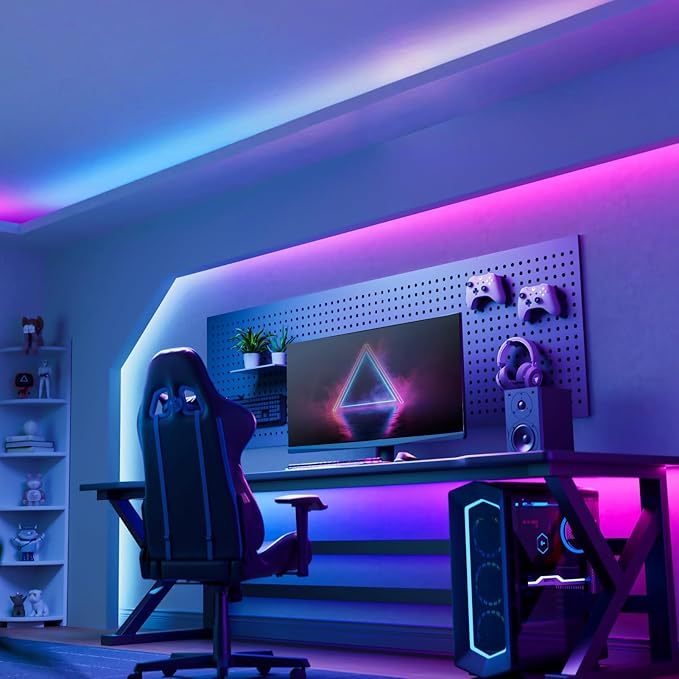 YEELIGHT LED Strip Lights, 20FT Smart Light Strips with 108 LEDs and Music Sync, RGB Color Changing Light with Bluetooth Connected and APP Control, Led Lights for Bedroom, Living Room, Home Decor