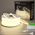 AC 110V COB LED Strip Lights 98.4ft, 4000K Natural White LED Rope Light Outdoor Waterproof, 10W/M CRI 90+ Flexible Cuttable, for Bedroom, Living Room, Garden, Commercial, House