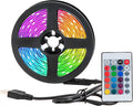 KUMQUAT RGB LED Strip Lights TV Backlight 5V USB Multicolor LED Light Strips 6.56ft/2M Color Changing Strip Kit with Remote for TV PC Mirrow Party Decoration Mood Lighting