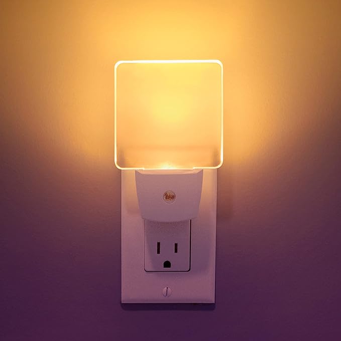 2-Pack Automatic Adults & Kids Night Lights Plug into Wall I Cozy Home Decor Led Wall Lights Bedroom Ambient Lighting I Dusk to Dawn Sensor Bathroom Night Light Kids Bathroom Lights, Bedroom Lights