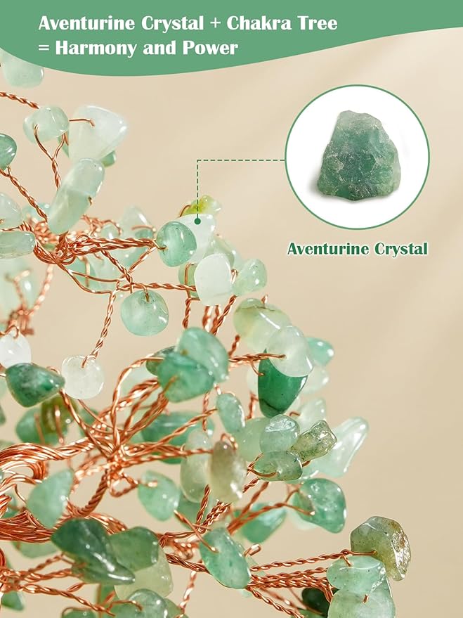 Crystal Tree of Life for Positive Energy, Chakra Healing Tree with Remote Control Multicolor Night Light for Home Decor, Office Desk Decor, Religious Gifts for Women Men (Cross & Hands)