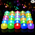 Amagic 30 Pcs Multi Color Changing Tea Lights Battery Operated, 7-Color Changing LED Holiday Candles, 200+ Hours Long Lasting Fake Candle for Halloween, Pumpkin, Ofrenda, Christmas, Party, Home Decor