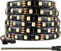 BTF-LIGHTING WS2814 IC RGBW RGB+Warm White (Similar WS2812B) Addressable DC12V 16.4FT 60LED/m 20pixel/m Flexible 4 Colors in 1 Dream Color LED Strip IP65 for Home Decor (No Adapter or Controller)