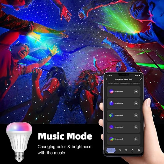 LED Floor Lamp w. Shelves & AC/USB Outlets Smart Light Bulb Galaxy Star Projector Color Changing & App/Voice Controlled Lights w. 3 Level Shelves for Bedroom Living Room Corner