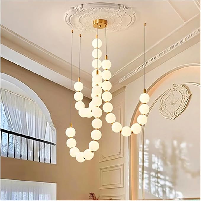 Modern Chandelier, Modern Home Decor led Lights Pendant Light Lamps for Living Room Chandeliers for Dining Hanging Indoor Lighting(C 36 Heads,Cold White)