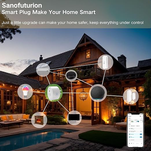 WiFi Smart Plug | Compatible with Alexa & Google Home | WiFi Outlet for Remote Control & Timer and Schedule Function | No Hub Required | Safety Certified (4Pack)