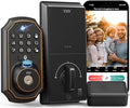 Smart Door Lock with Camera Fingerprint Keyless Entry Door Lock Electronic Deadbolt with Keypad Code, App Remote Control, Auto Unlock for Front Door