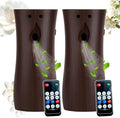 Automatic Air Freshener Spray Dispenser (2-pack), Wall Mounted or Freestanding Sprayer Holder, Multiple Time Settings, Commercial and Home Use in Bathrooms, Offices, Living Rooms, etc (Wood, 1121)