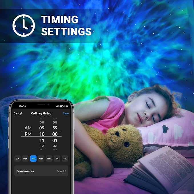 Galaxy Projector,Star Projector Galaxy Light,Northern Lights Projector,Aurora Starlight Projector,Rotatable Nebula Lamp,Smart APP&Voice Control,24H Timer,LED Night Light Projector for Bedroom