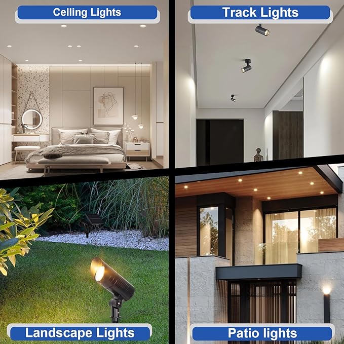 MR16 LED Bulb 3000K Warm White, 4W MR16 GU5.3 LED Bulb Aluminum, 350 Lumens,12V Low Voltage Landscape Light Bulbs for Outdoor Landscape Lighting and Indoor Accent Lighting, 1 Pack
