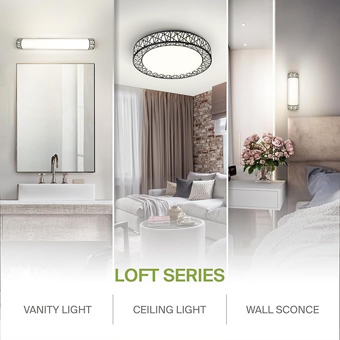 ASD 12 Inch LED Indoor Wall Sconce - Matte Black Modern Dimmable 15W 2700K-5000K Adjustable Wall Mounted Light Fixtures, Wall Lights for Bedroom, Bathroom, Living Room, Hallway Decor - ETL