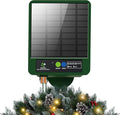 Solar Panel for Christmas Wreaths, Compatible with Battery/USB-Powered Wreath Lights, Features with Intelligent Dusk-to-Dawn Automation and 8 Lighting Modes