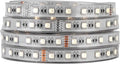 BTF-LIGHTING 5050 RGBW RGB+Cool White(6000K-7000K) 4 Colors in 1 LED Tape Light DC24V 5m 16.4ft 60LED/m Multi-Colored IP67 White 14mm PCB for Bedroom Kitchen Home Decoration(No Adapter or Controller)